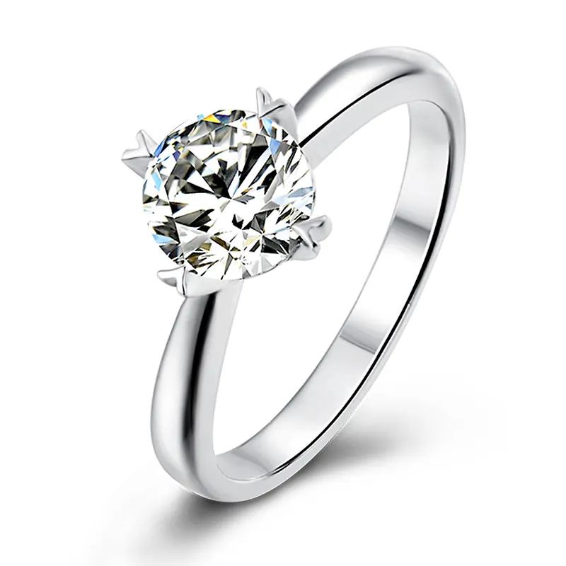 Женское кольцо с бриллиантом, 925