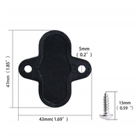 Bloc de jonction de barre omnibus 48V 3/8 "bloc de distribution robuste à goujon de borne isolé à puissance unique positive