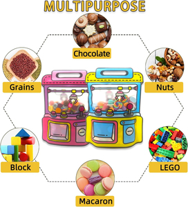 Sacs cadeaux en plastique à motif dessin animé, forme griffe de machine à pinces, pour bonbons et biscuits, avec fermeture Ziplock, pour fêtes - Product Image 5