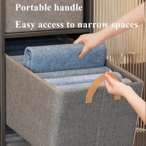 Multifunctional Fabric Foldable <b>Box</b> <b>for</b> <b>Clothes</b> Wardrobe Organizer Large Basket Home Sort <b>Storage</b> - Product Image 2