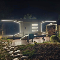 Conteneur en acier de luxe de petite taille, maison modulaire entièrement meublée, maison préfabriquée moderne intelligente, chambre d'hôtel capsule, fabricants de pods