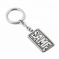 Sleutelhanger van roestvrij staal voor koppels, gegraveerd met een hartvormige bedel, romantisch bijpassend souvenir cadeau voor geliefden, Valentijnsdag