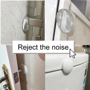 Protector de pared autoadhesivo transparente para puertas, almohadilla protectora para una protección silenciosa contra golpes de puertas - Product Image 2