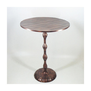 Premium Quality Aluminium Top Metal Base Coffee <b>Table</b> with Elegant Copper Finish New Design for Hotels Elegant Rooms - Product Image 1