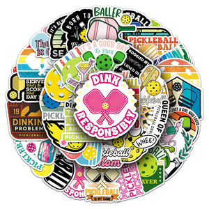 50 autocollants sportifs de pickleball à motif graffiti cool, imperméables pour casque, ordinateur portable, <span class=keywords><strong>tablette</strong></span> - Vente chaude - Product Image 6