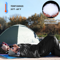 Sac de couchage imperméable KingGear pour le camping en hiver par temps froid avec sac de compression pour adultes et enfants