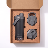 Nouveau produit phare 2026 : Shaker à protéines en acier inoxydable 304 à double paroi isolé, avec compartiment Tritan, personnalisable (ODM/OEM) avec votre logo