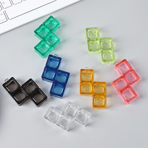 ของเล่นกดปุ่มใสรูปตัว Z แบบ DIY สำหรับจับคู่สี  วัสดุ PC  ช่วยผ่อนคลาย  พร้อมพวงกุญแจทดสอบสวิตช์ - Product Image 3