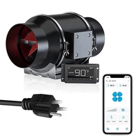 Ventilateur de conduit WiFi 6 pouces 402CFM avec contrôleur intelligent de température et d'humidité ventilateur de Ventilation d'échappement pour la culture hydroponique