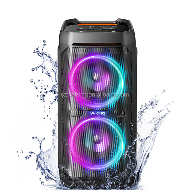 W-KING T11 IPX6 Waterproof for 5.3 Party Speaker with RGB Light 5000mAh Battery