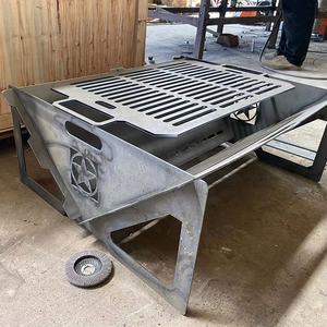 Potongan Laser Portabel Dirakit Sepenuhnya Kustom Lubang Api BBQ untuk Berkemah - Product Image 1