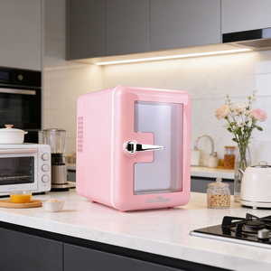 <span class=keywords><strong>Mini</strong></span>-réfrigérateur de comptoir pour boissons, 4L, porte en verre, pour <span class=keywords><strong>bar</strong></span> à domicile, utilisation en fête - Product Image 6