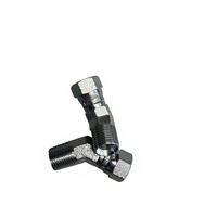 Adaptateur de tuyau hydraulique droit en acier inoxydable et acier au carbone haute résistance à l'usure