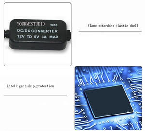 12 Volt 5 Volt DC/DC Étape USB <span class=keywords><strong>Convertisseur</strong></span> Conseil CCTV Dash Cam Enregistreur DVR Alimentation pour Voiture <span class=keywords><strong>Van</strong></span> Véhicule 12 V 5 V Buck Converter - Product Image 3