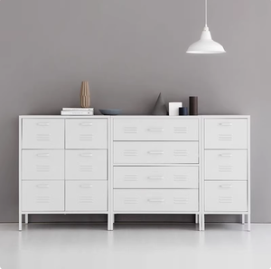 Meubles de rangement modernes en métal pour la maison, tables de chevet en acier pour chambre et salon, idéales pour les villas - Product Image 1