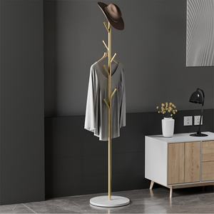 <span class=keywords><strong>Perchero</strong></span> de metal de calidad moderna de oro nórdico con mármol negro para entrada de hotel o muebles de sala de estar - Product Image 3