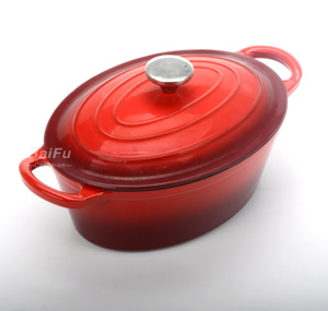 Ensemble d'ustensiles de cuisine <span class=keywords><strong>en</strong></span> <span class=keywords><strong>fonte</strong></span> Casserole ovale <span class=keywords><strong>en</strong></span> <span class=keywords><strong>fonte</strong></span> <span class=keywords><strong>Cocotte</strong></span> ovale <span class=keywords><strong>en</strong></span> <span class=keywords><strong>fonte</strong></span> émaillée pour four hollandais - Product Image 1