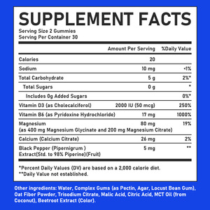 Gummies de glycinate de magnésium OEM ODM pour un sommeil plus rapide et plus profond, et une meilleure densité osseuse – Gummies fonctionnels - Product Image 6