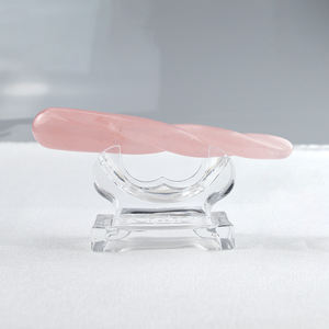 Bacchetta da massaggio al quarzo rosa con bastoncino da massaggio in cristallo per meditazione di guarigione energetica le donne si rilassano con il bastoncino da massaggio Yoni - Product Image 6