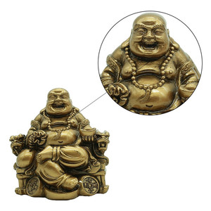 Estatua de <span class=keywords><strong>Buda</strong></span> que ríe, resina de poliresina, artesanía china, <span class=keywords><strong>Buda</strong></span> que ríe sentado en una silla de dragón - Product Image 4