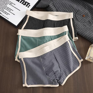 2025 nouveaux hommes mi-hauteur caleçons coton boxeurs avec <span class=keywords><strong>jeune</strong></span> personnalité tendance respirant confortable tricoté garçons Shorts - Product Image 5