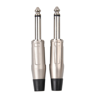 Connecteur audio mono TS 6,35 mm plaqué or avec corps métallique pour fabricants d'équipements musicaux - Vente en gros OEM