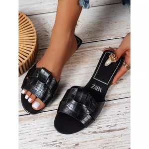 2026 New Braid <strong>Glitter</strong> Designer <strong>Sandals</strong> for Women Luxury Flat Slippers Summer Fashion Shoes - Product Image 3