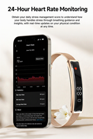 Bracelet intelligent avec moniteur de fréquence cardiaque, d'oxygène dans le sang et de pression artérielle, écran TFT, contrôle par application, rappel d'appel, compteur de pas, bracelet de sport unisexe
