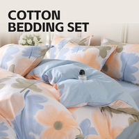Vente en gros de draps de lit personnalisés en coton 100% - Ensemble de literie 4 pièces - Housse de couette - Taille King Size - Taille Queen Size - Taille Full - Super doux - Luxe
