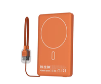 Banco de Energía Recargable Tipo-C Súper Rápido con Cable, Carga Inalámbrica, Multifuncional, con Indicador LED
