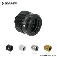 Raccord de refroidissement à eau Barrow à connexion rapide, tube rigide de 14 mm, connecteur de refroidissement liquide pour ordinateur, connecteur tout en cuivre TYKN-K1410 V4
