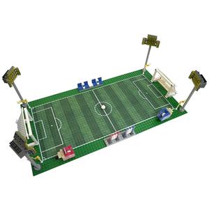 397 pièces MOC4171 Ensemble de blocs de construction en plastique ABS, Série Ville, Modèle de terrain de football, Scène sportive, Course de bataille, à assembler et collectionner, pour adolescents - Product Image 1