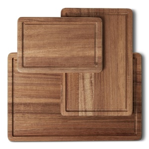 เขียงไม้ไผ่ออร์แกนิคแบบคาร์บอไนซ์ ชุด 3 ชิ้น ราคาดี ปรับแต่งได้ - Product Image 1