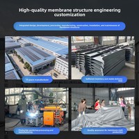 Abri pare-soleil moderne imperméable à l'eau pour la structure de membrane pour piscine parc d'attractions jardin scénique