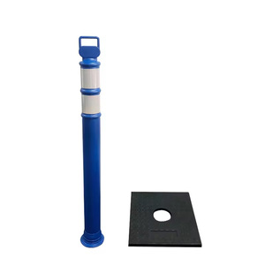 Khả năng hiển thị cao có thể tháo rời PE an toàn bollards cảnh báo bài kiểm soát giao thông hàng rào - Product Image 2
