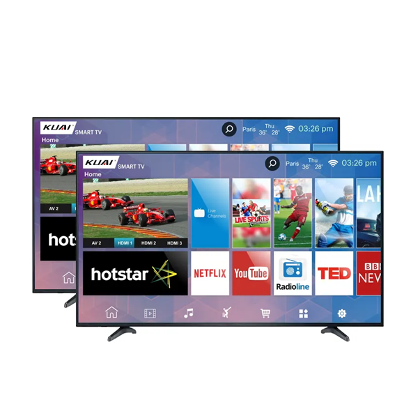 55 65 Inch Digital Dvb-t2s2 Uhd Led Tv Wholesale Flat Screen Tv Led Television 4K Smart Tv