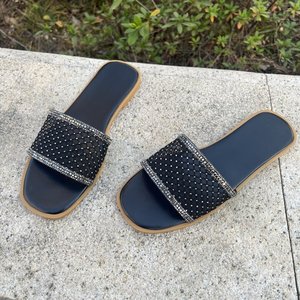 Chaussons confortables pour femmes en peau de mouton tricotée, pantoufles chaudes en fourrure pour l'intérieur, chaussures de maison avec nœud - Product Image 3
