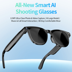 Nuevas Gafas Inteligentes con Cámara JS-01Pro con IA de 1200W para Fotos y Grabación de Video de 1080P, Llamadas Manos Libres con ENC, Música BT - Product Image 2
