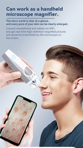 Mới 1080P <span class=keywords><strong>2M</strong></span> 8 Led <span class=keywords><strong>USB</strong></span> Wifi kính hiển vi kỹ thuật số nhỏ không dây cầm tay kính hiển vi kỹ thuật số cho thiết bị điện tử PCB di động - Product Image 5