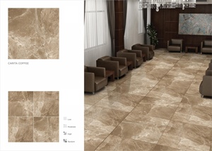 Ari-Stone Bianco 800x800mm Carrelage en céramique poli émaillé 80x80cm Porcelaine brillante pour sol extérieur Hôtel Piscine 32x32 Ghana - Product Image 3