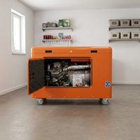 Generador Diésel Silencioso de Ahorro de Energía, Alternador 100% Cobre, 99% de Eficiencia, Refrigerado por Aire, 50/60Hz, Monofásico, para Uso en Interiores y Exteriores