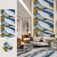 Plaques décoratives murales intérieures en PVC UV effet marbre de qualité supérieure, ultra-brillantes, avec service de découpe sur mesure