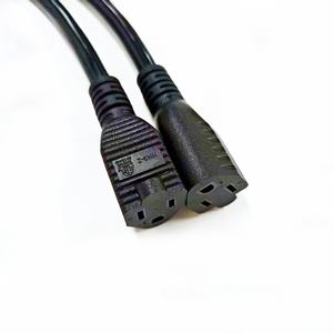 Câble d'extension de prise électrique NEMA5-15R 15A NEMA standard américain, 30 cm, 3 prises, connexion électrique sécurisée - Product Image 2