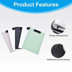Biểu Tượng Tùy Chỉnh A4/A6 Tái Chế Nhựa Clipboards Với Khe Cắm Bút Kim Loại <span class=keywords><strong>Clip</strong></span> Có Thể Gập Lại Điều Dưỡng Clipboards Màu Noteboard - Product Image 3