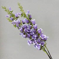 Bunga Sutra Buatan Tangkai Tinggi Lily Valley Delphinium Ranting Tinggi Rangkaian Bunga Dekorasi Aula Pernikahan