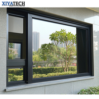 Fenêtre coulissante en aluminium moderne et populaire XIYATECH NFRC, dernière génération, double vitrage, anti-effraction, balcon avec ouverture horizontale