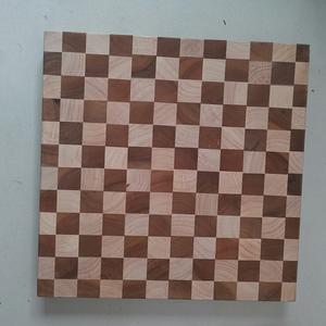 Tabla de Cortar de Madera Maciza Gruesa con Diseño a Cuadros, Tabla de Cortar de Madera de Extremo para Carnicería, Alimentos, Carne, Frutas, Pan, Huesos, Verduras, Tabla de Cocina - Product Image 6