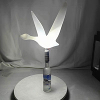 Présentateur d'affichage de bouteille en acrylique et en plastique de support de Glorifier LED de service de T-Worthy Mini VIP