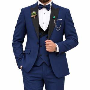 <span class=keywords><strong>Completo</strong></span> da <span class=keywords><strong>Uomo</strong></span> di Alta Qualità per Cerimonie, Abito Formale Slim-Fit a Tre Pezzi Monopetto con Perline, Elegante <span class=keywords><strong>Completo</strong></span> da <span class=keywords><strong>Uomo</strong></span> - Product Image 1