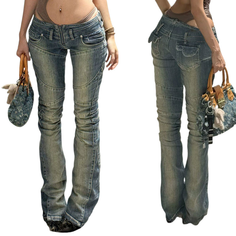 Tailored Comfort and Style: Perfect low waisted jeans 2000s for